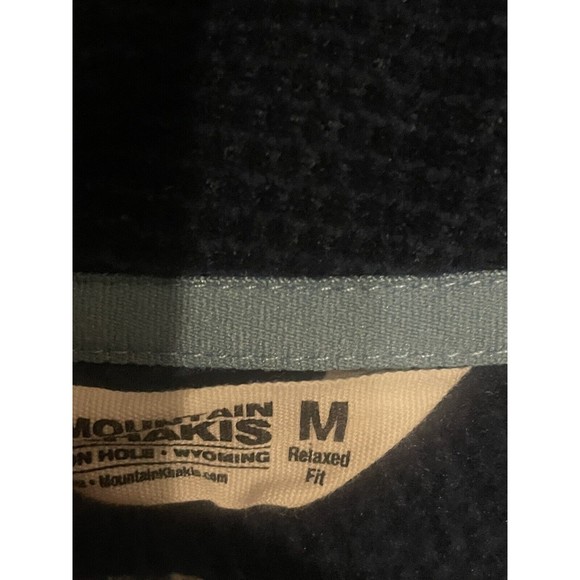 Mountain Khakis Blue Pullover Women's Small Relaxed Fit 1/4 Zip SZ Medium - Picture 3 of 3